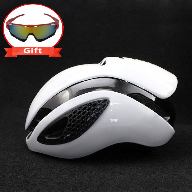 Tt Heren Fietshelm Aero Helm Racefiets Fiets Sport Veiligheid Helm Riding Racing Tijd-Trial 54-60Cm