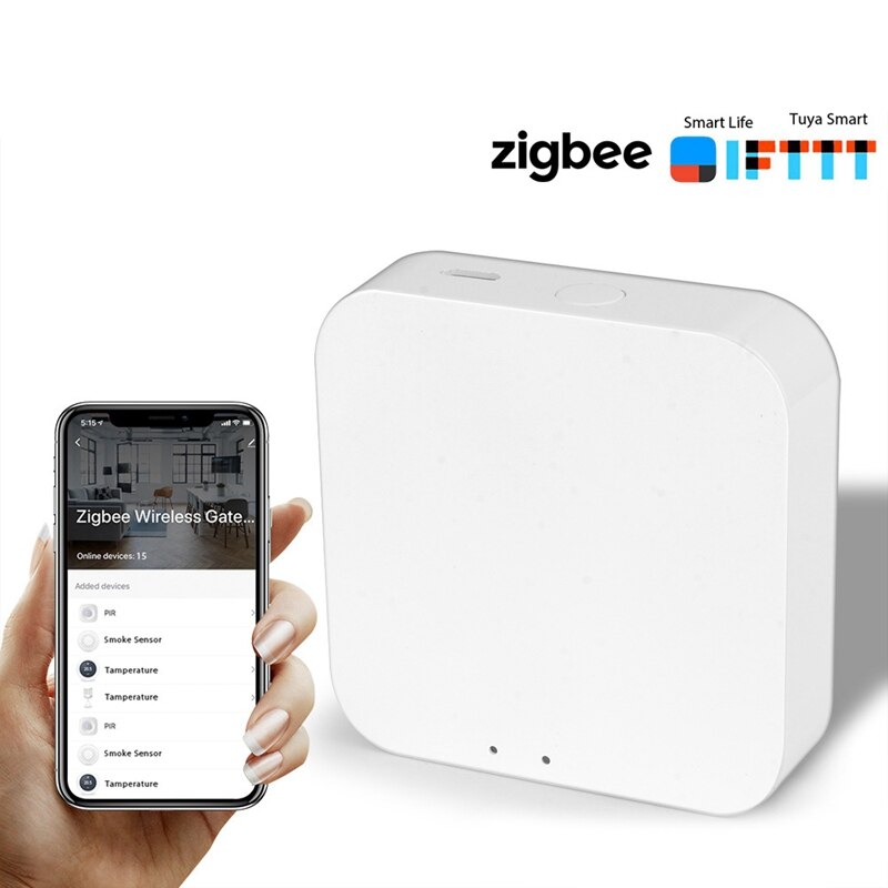 Tuya zigbee gateway hub smart home device support lägg till app gateway smart ljusstyrning zigbee 3.0 trådlös fjärrkontroll