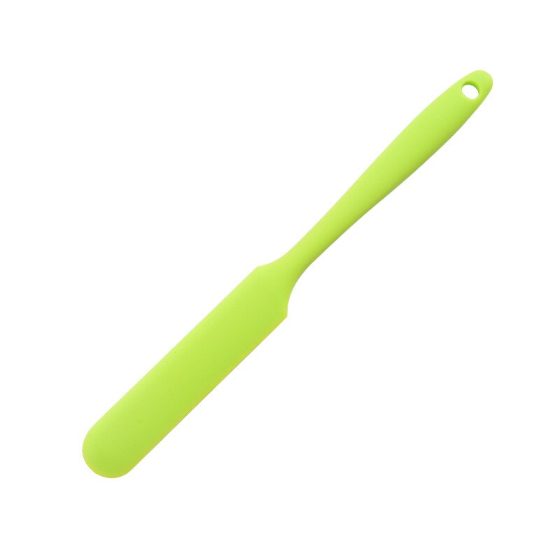 Baking Silicone Scraper Set Kitchen Utensils Color Silicone Cake Spatula Oil Sweeper Baking Tool 6pcs: A straight scraper