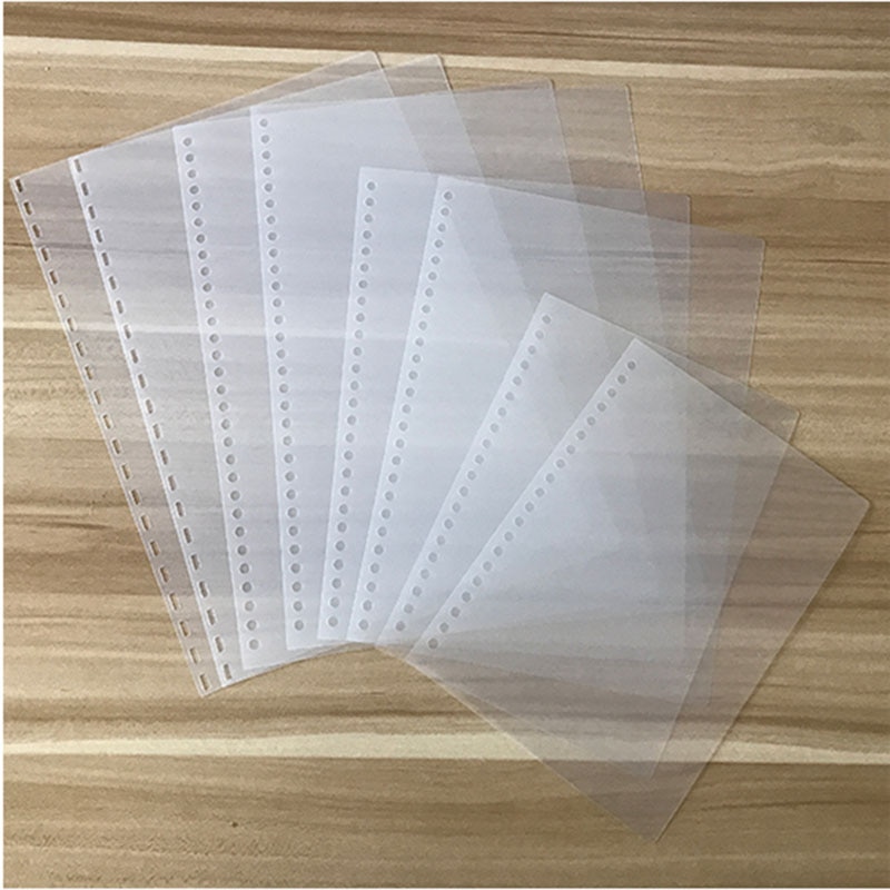 A5 B5 A4 PVC Transparent Notebook Covers Loose leaf Notepad Planner Cover For Office Matte Daily Memos Clip Plastic Paper Cover
