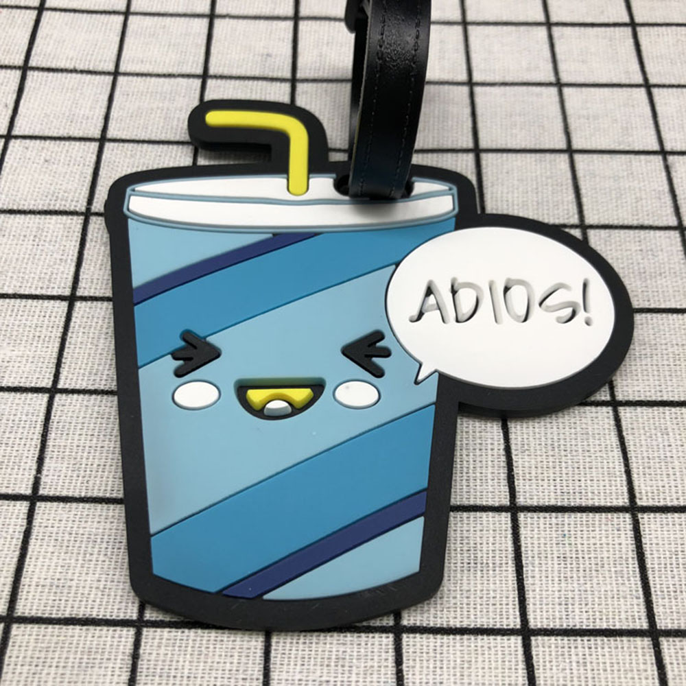 Travel Accessories Baggage Boarding Tags Luggage Tag Cartoon Silica Gel Suitcase ID Addres Holder Portable Label