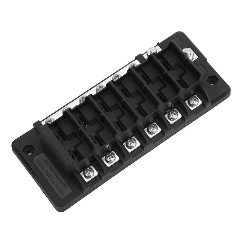 Boat Circuit Breaker Overload Protection Insulated 6 Position Circuit Breaker for Audio GPS LED Lights