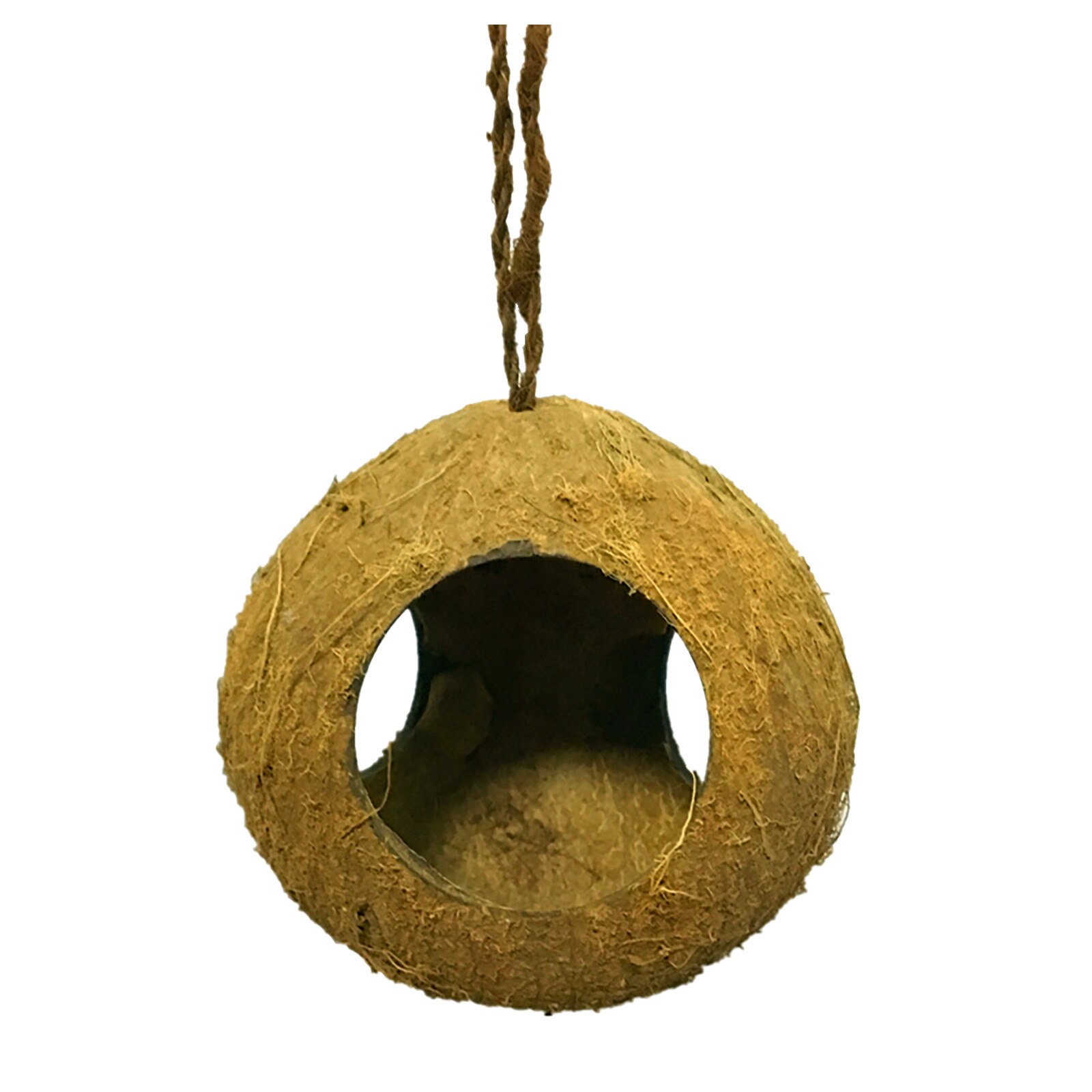 Natural Bird Housenatural Parrot House Hummingbird House Pet Parrot Comfortable Bird House Hanging Bird Nests Garden Decor: Default Title