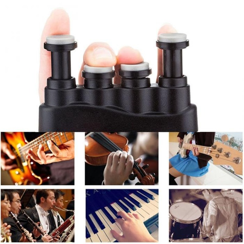 Guitar Hand Finger Exerciser Medium Tension Hand Grip Power Trainer for Guitar Bass Piano Finger Training