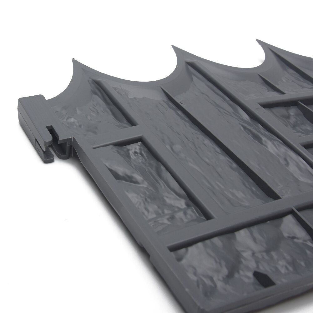 6pcs Decoration Path Edging DIY Brick Wall Home Liner Landscape Lawn Fence Set Accessories Grey Plant Border Easy Install Garden