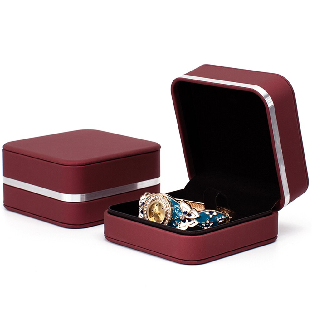 B-LIFE Ring Pendant Bearer Box Jewelry Display Case or Proposal Engagement Wedding Anniversary Romantic Birthday Valentine: o 3
