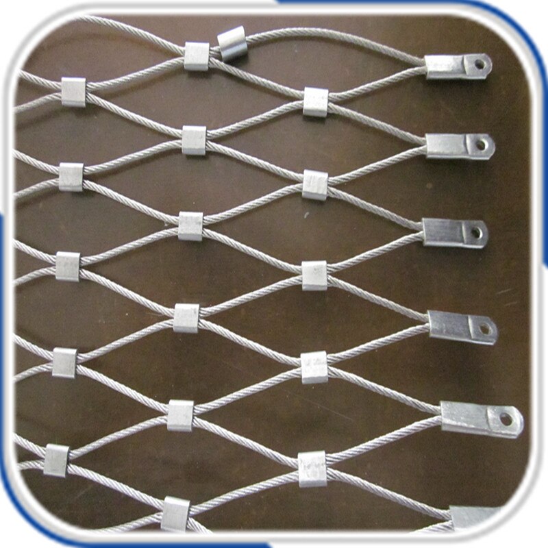 Excellent flexibility stainless steel wire rope mesh for balustrade