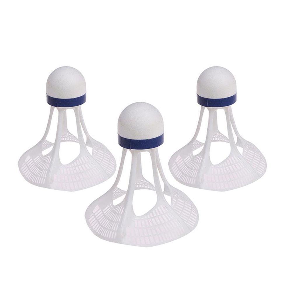 Originele Airshuttle Outdoor Badminton Airshuttle Shuttle Bal Nylon Stabiele Plastic Weerstand Bal 3 Stks/pak V9T2: WHITE