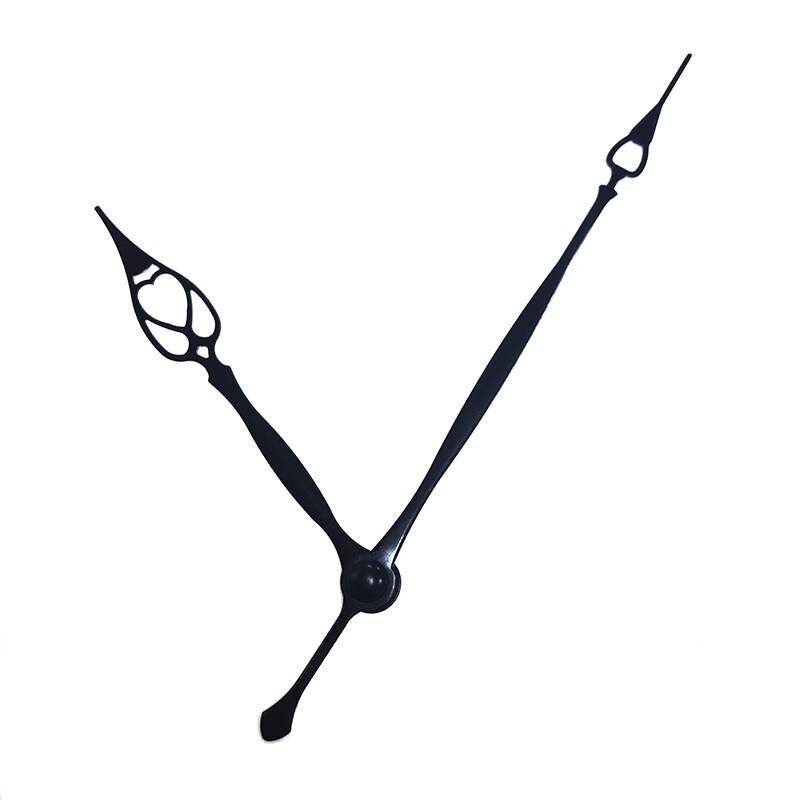 Mute Klok Beweging Met Creatieve Zwart Metalen Handen Voor Wandklok Асовой Механизм Clockwork Diy Kits Accessoires Vervanging