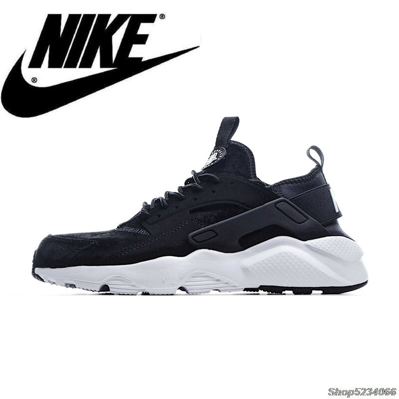 Hava Huarache çalışma Ultra 4th nesil domuz sekiz deri üst kadın koşu ayakkabıları siyah boyutu 36-39 829669-662