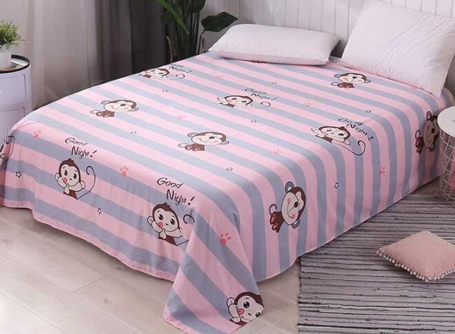 Sábana 100% algodón tamaño queen, Sábana de cama de tamaño queen 270cm x 230cm