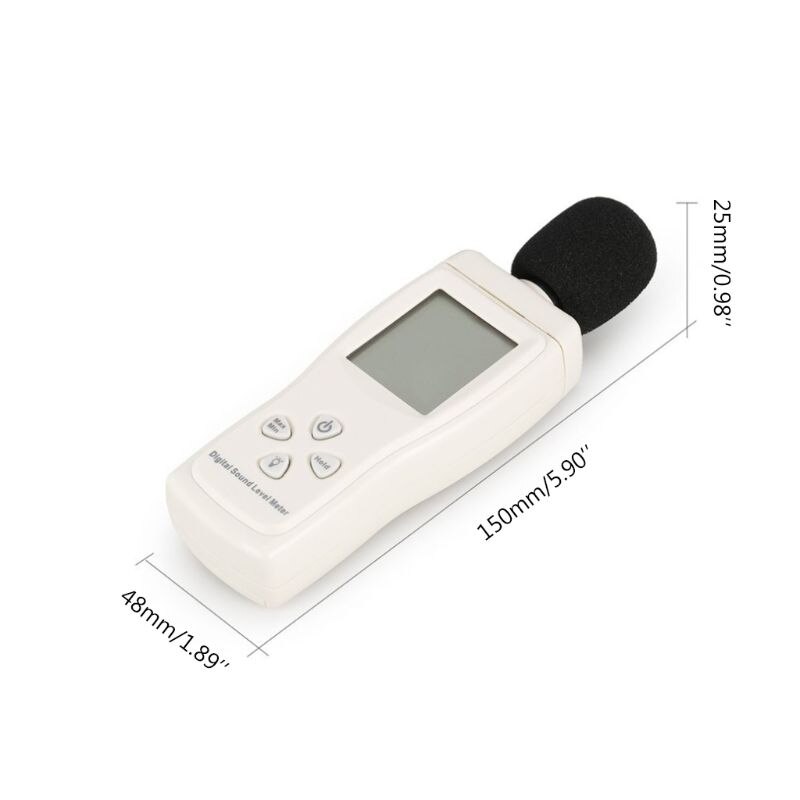 AS804 Digital Sound Level Meter 30-130db Decibel Meter Noise Monitoring Tester