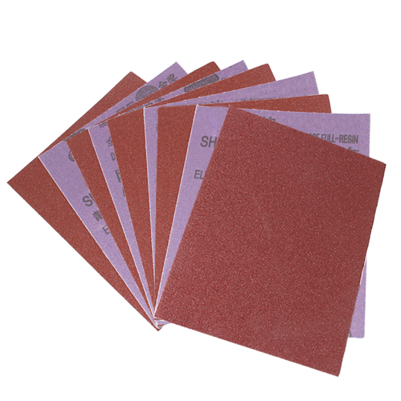5 ark smärgelduk sandpapper aluminiumoxid slipande sandpapper ark för metallpolering träslipning 80 120 180 240 korn