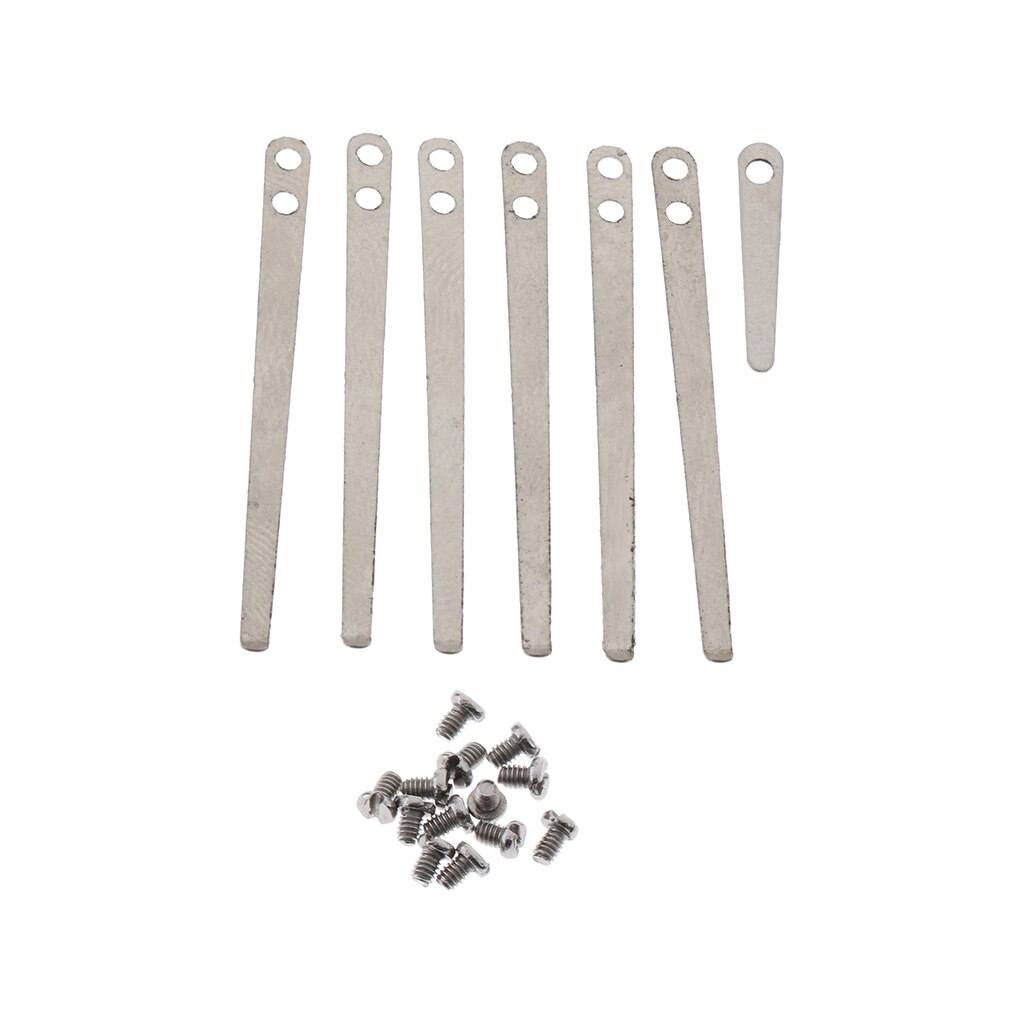 1 Juego de muelles planos de Metal, hoja con tornillos de 3,5 cm/1,37 pulgadas para clarinetes, accesorio de bricolaje