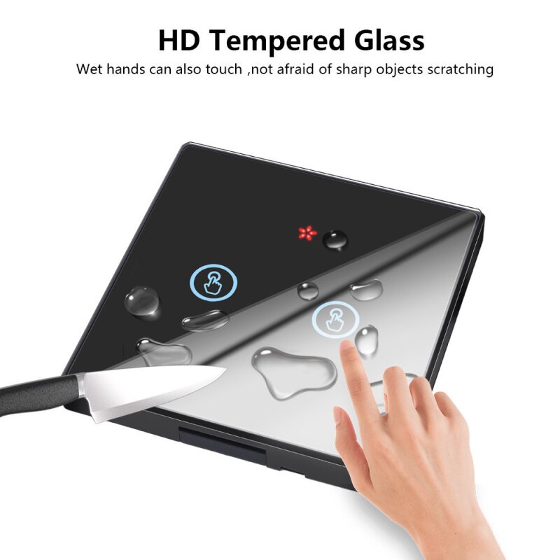 Lâmpada inteligente e26 e27 433mhz painel de parede controle remoto rádio freqüência inteligente interruptor luz toque sem fio casa acessórios