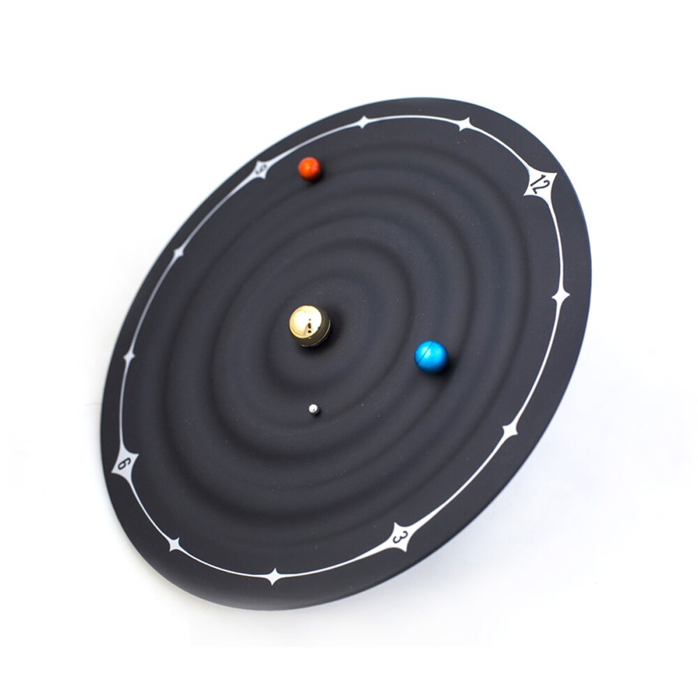 Table Clock Modern Orbit Galaxy Magnetic Clocks Planet Ball Desk Watch Wall Mounted or Desktop Home Decor 8 inch