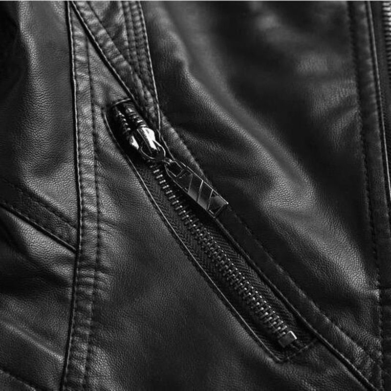 ¡Novedad de ! Chaqueta de piel negra para motocicleta, cremalleras para mujer, abrigo de piel para motorista, chaqueta ajustada de talla grande S-4XL para mujer, ropa de abrigo