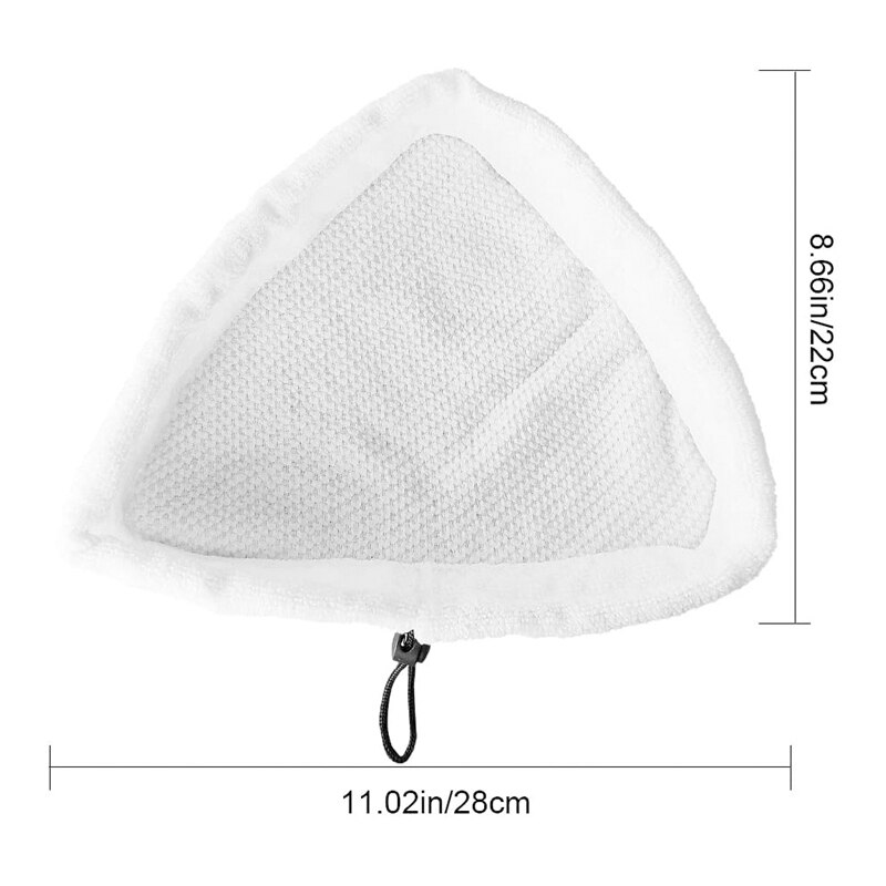 6PCS Steam Mop Pads Washable Microfiber Cleaning Pads Replacement Pads Accessories for Shark X5 H2O H20 S302 S001