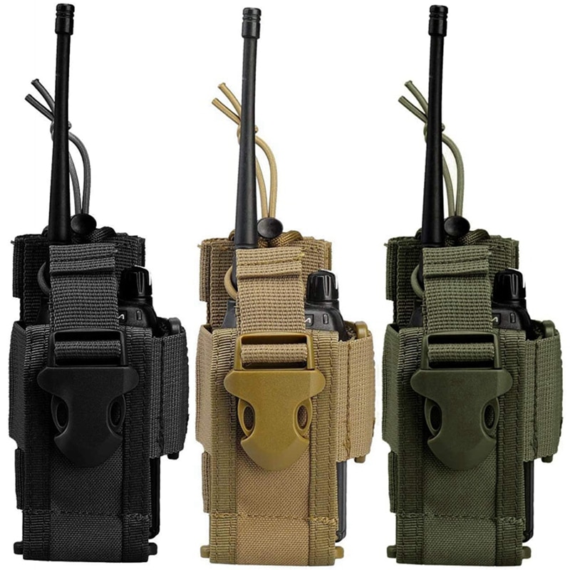 Verstellbare taktische Radio Halfter Tasche Molle Zwei-Wege-Radio Halfter Beutel Halfter Nylon Pflicht Aufbewahrung koffer Walkie Talkie Tasche