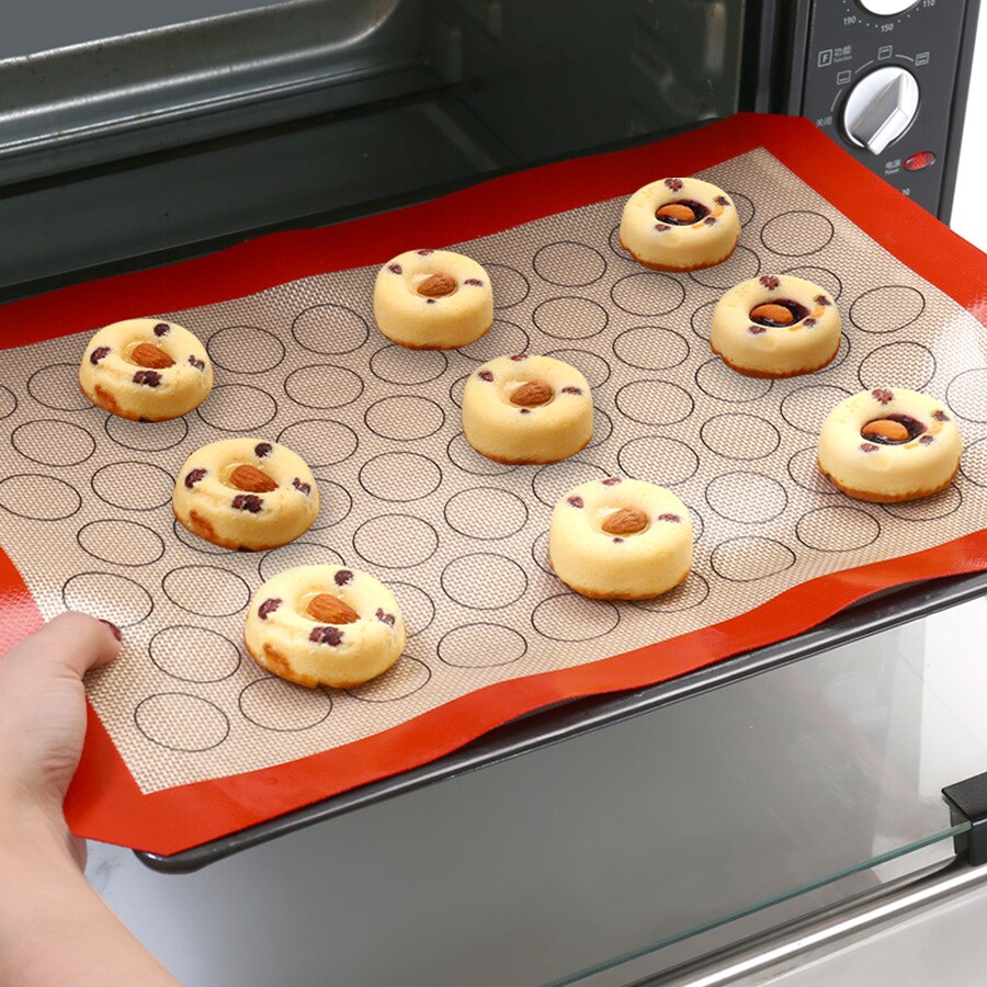 Grote 42*29.5 cm Siliconen Deeg Mat Bakvormen Macaron Gebak Oven Pasta Tool Bakplaat Lade Liner Mat Cake pad
