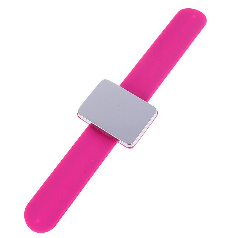 Bracelet magnétique pour Salon , sangle pour cheveux, outils de coiffure et de coiffure, accessoires de cheveux, Clip de fixation: Rose Rouge