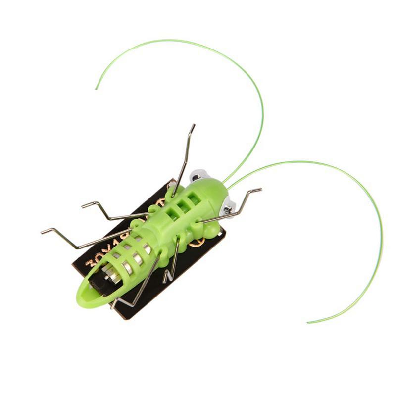 Grappige 1 pc Zonne-energie Power Insect Sprinkhaan Cricket Kinderen Educatief Speelgoed Christmas Solar Speelgoed Speelgoed