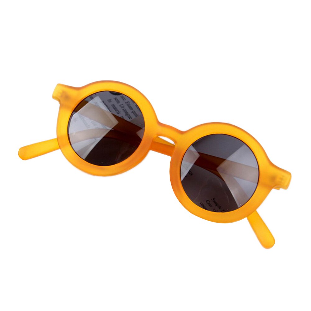 Gafas de sol de 7 colores para bebés, niñas y niños, montura de gato de dibujos animados, para actividades al aire libre, para verano: yellow