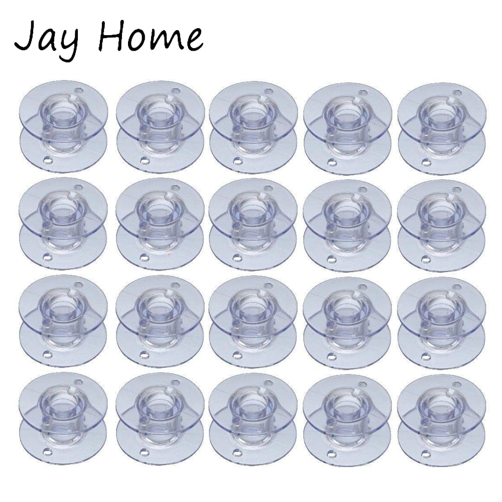 10/20Pcs Transparent Plastic Sewing Machine Bobbins Empty Bobbins Spools for Most Home Sewing Machine DIY Sewing Accessories