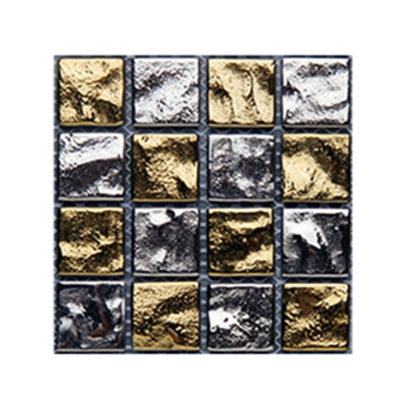 10PCS Wall Sticker Kitchen Backsplash Self-adhesive 3D PVC Mosaic Tile Waterproof DIY Wallpaper Modern Home Decoration: MSC056