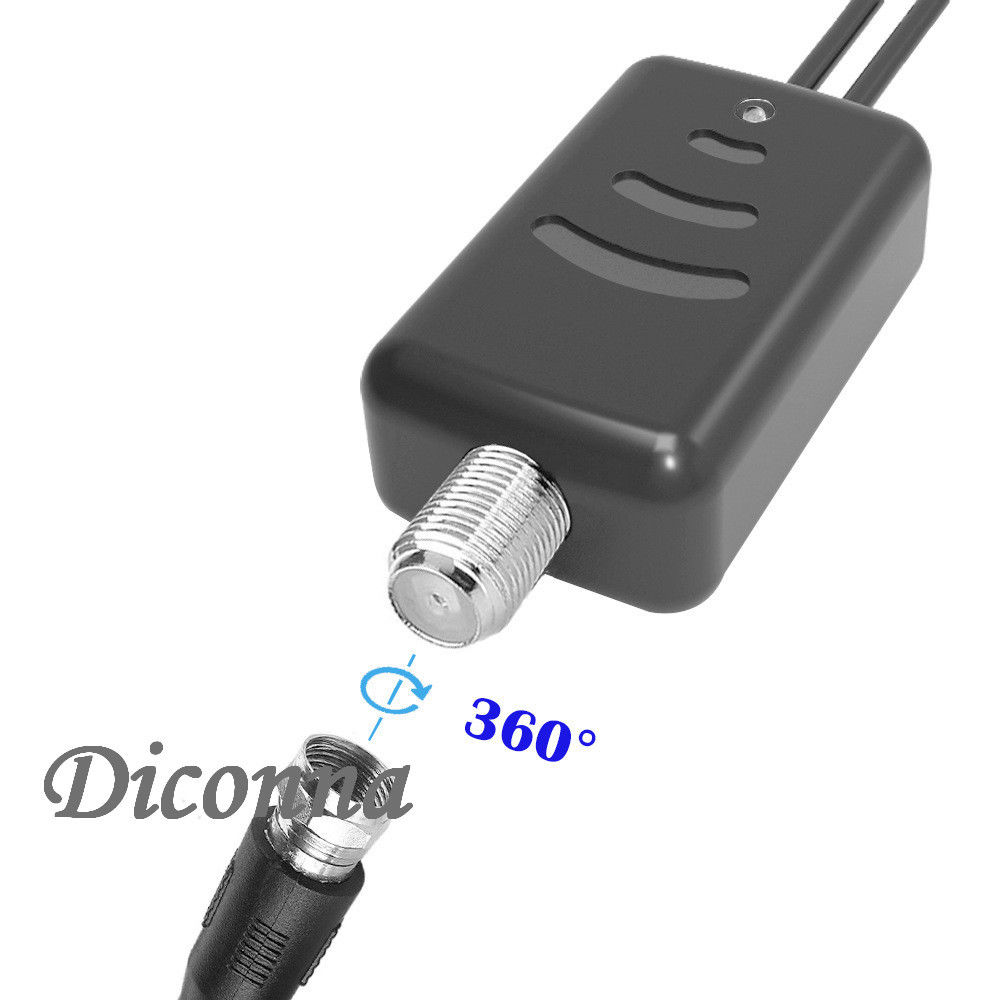 HDTV Antenna Amplifier Signal Booster TV High Gain Channel Boost Indoor