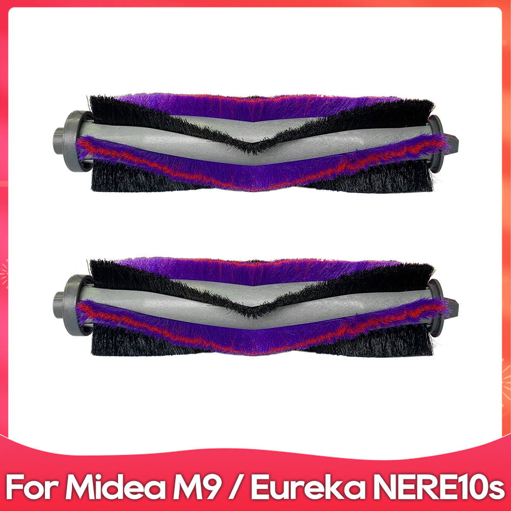 Compatible con ( Midea M9 / Eureka E20 Plus / NERE10s E10S / Obode A8 ) Piezas de Repuesto, Accesorios, Cepillo Principal y Lateral, Filtro, Paño de Mopa.: Gris claro
