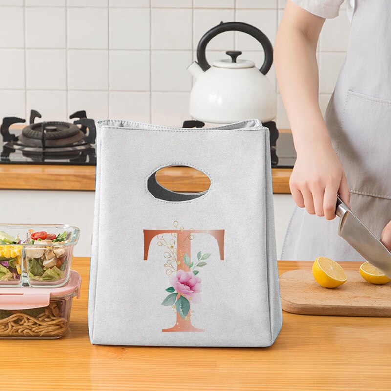Pomarańczowy list płótno Unisex izolowana torba na Lunch torba z grubej bawełny zagęszczony Unisex wielokrotnego użytku piknik biurowy przenośna torba do przechowywania żywności: 9OrangeT