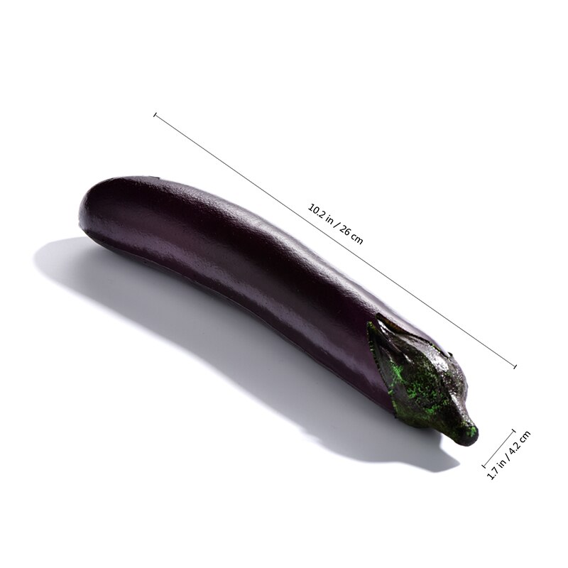 Simulation Vegetables Furniture Decoration Simulation Toys Pepper Cabbage Eggplant Bitter Melon Realistic Furniture Decoration: eggplant