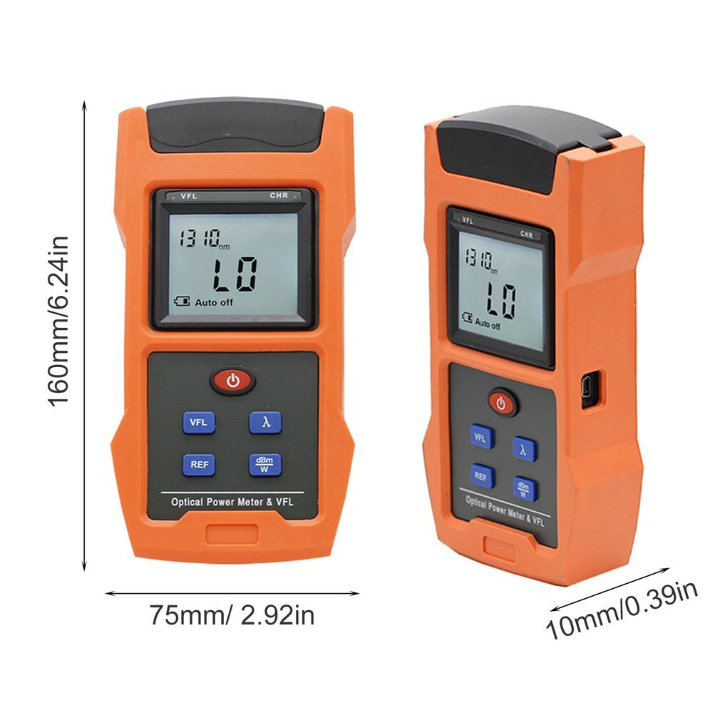 3 in 1 Optical Power Meter Visual Fault Locator Network Cable Test Fiber Optic Tester 10mw Visual Fault Locator