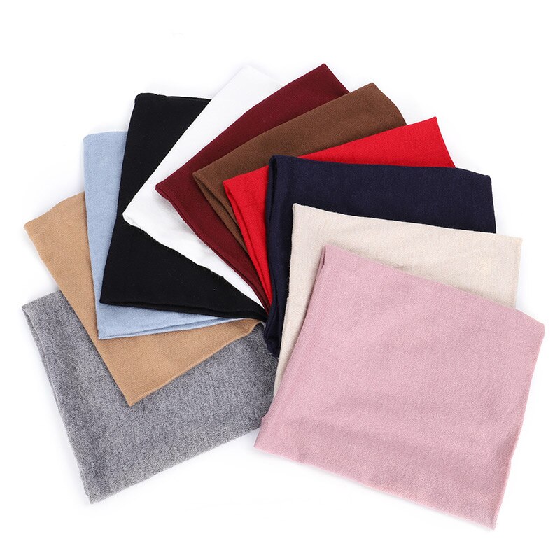 Foulard rond en laine tricoté massif, laine pour hommes et femmes, tendance hiver