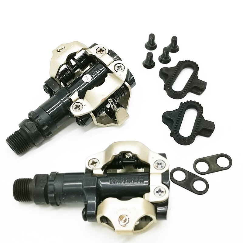 1 Pair PD-M520 XC SPD-Pedals Mountain Bike Self-locking Pedal with SM-SH51 Cleat Set Black Bicycle Parts