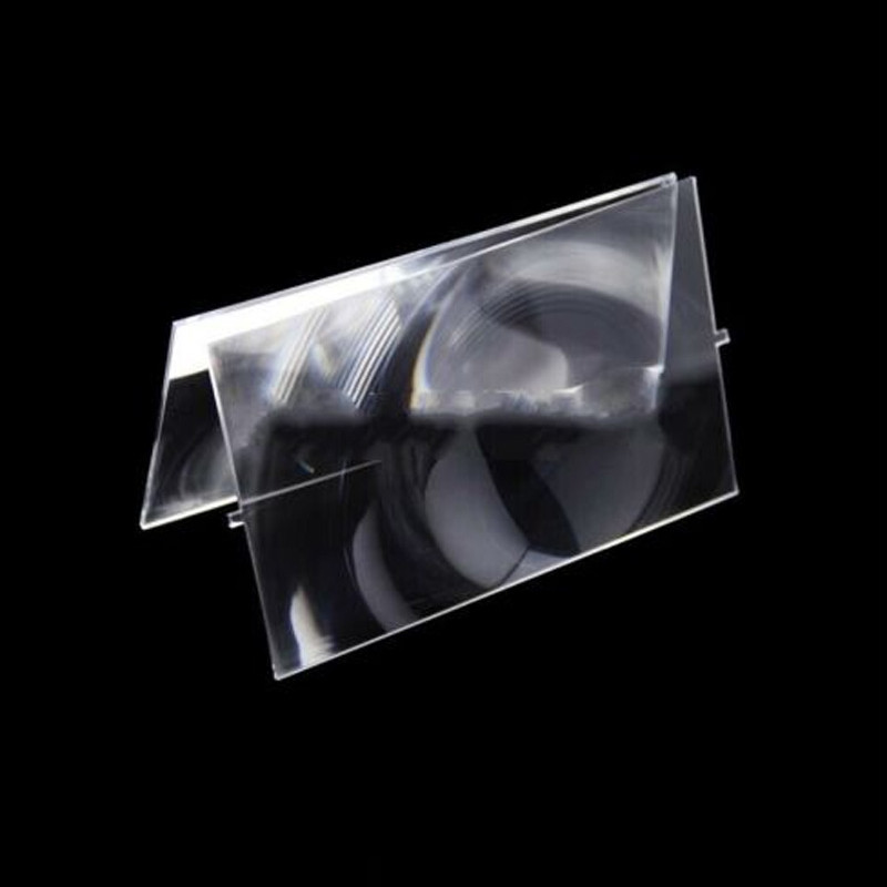 Tee-se-itse-projektorin linssi fresnel-linssi aurinkokenno 140 x 90mm polttoväli 185mm 120mm tasosuurennuslasi muovi 2 kpl optinen lasi