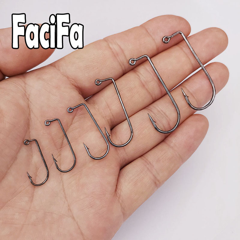 100 stks 90 Graden Jig Vliegbindset Sterke Draad Zoutwater Zoetwater Vis Haak Aberdeen jig vissen maat 6 4 2 1 1/0 tot 4/0 #