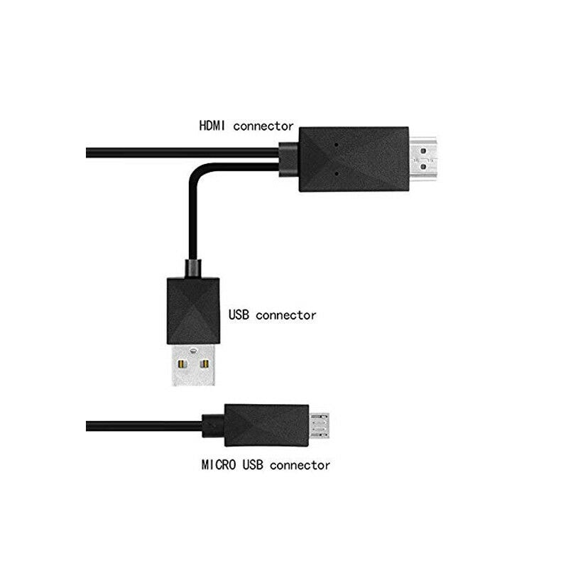 MHL Micro USB to HDMI Cable 5 Pin & 11 Pin HD TV Cables Adapter for SamSung HuaWei Xiaomi HTC