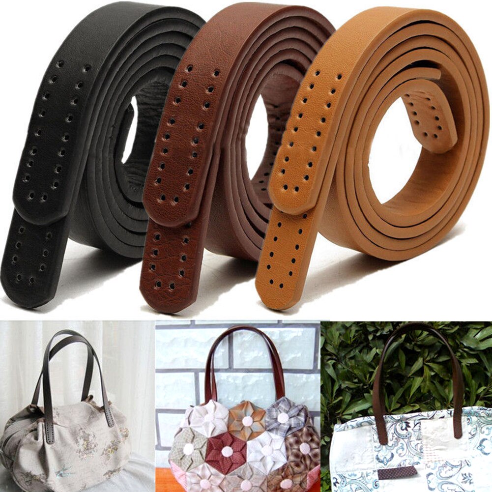 1 Pair Leather Handles For Handbag Short Straps Sewing Craft DIY Accessories