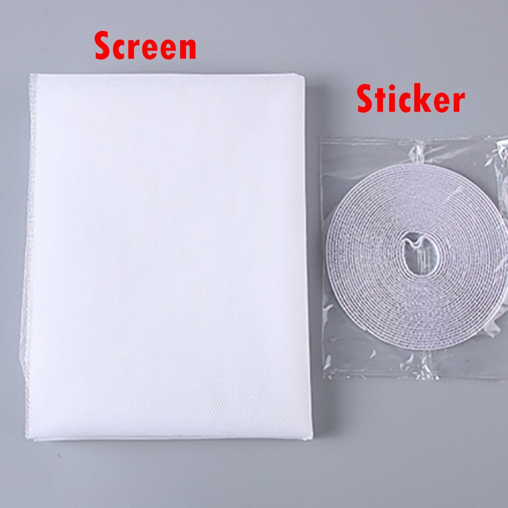 Diy Insect Window Screen With Self-adhesive Strips Opening And Closing Mosquito-proof Net Indoor Fly Mesh Anti Mosquito Net/#