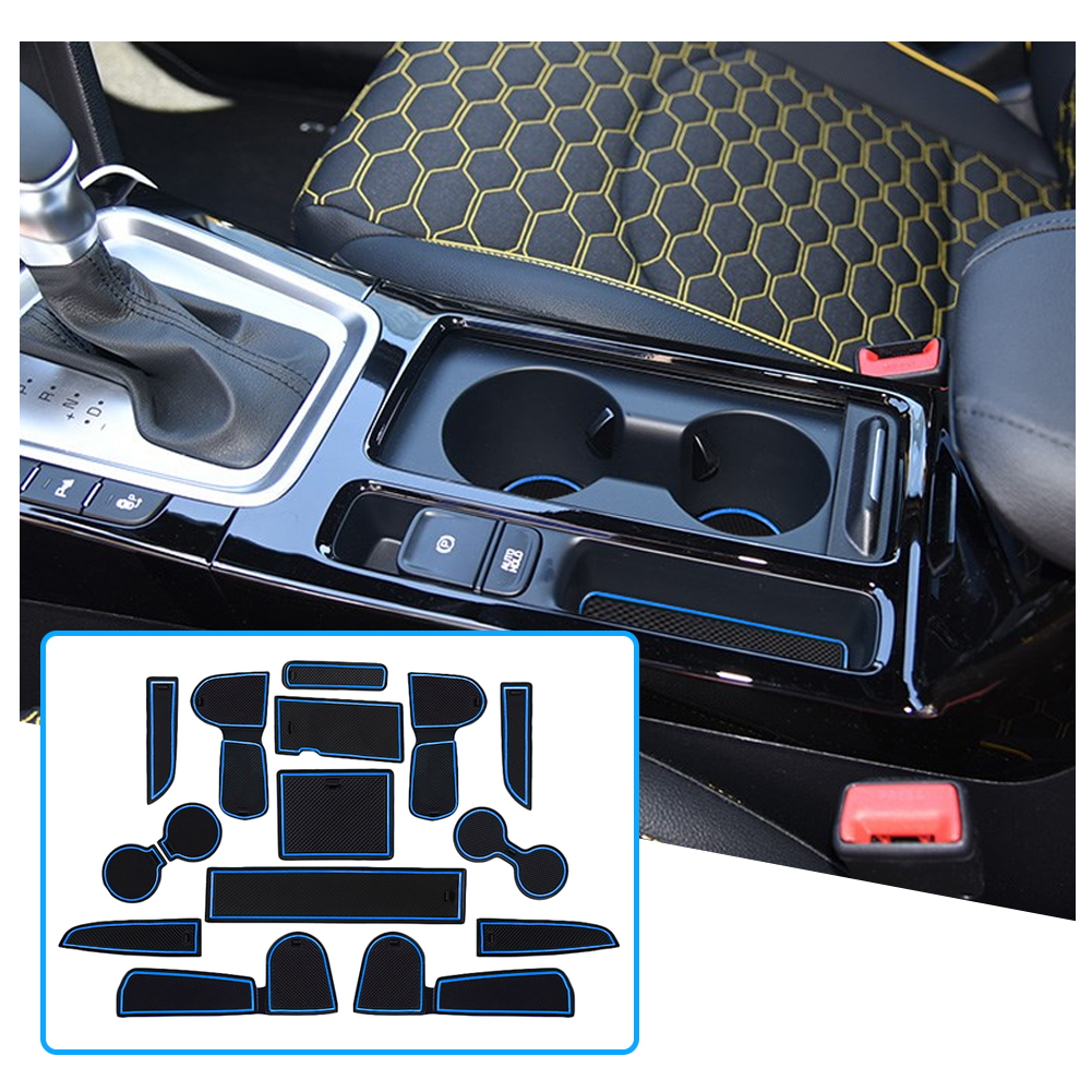 RUIYA for Kia Ceed / XCeed GT Car Door Groove Mat Anti-slip Slot Pad Auto Interior Ceed Accessories