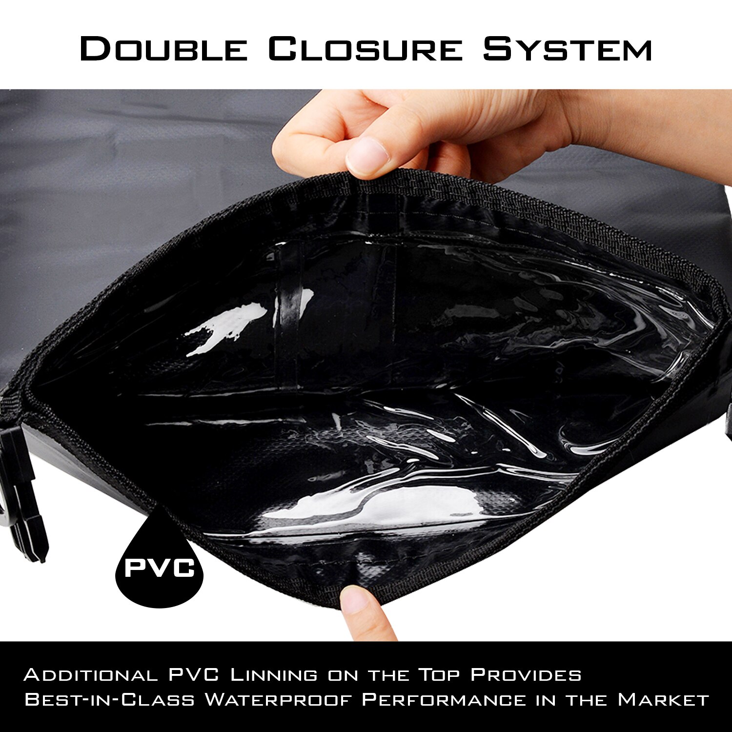 KastKing 100% Waterproof Dry Bag with Clear Window 500D PVC Material Dry Bag 10L 20L 30L For Fishing Camping Kayaking Hiking