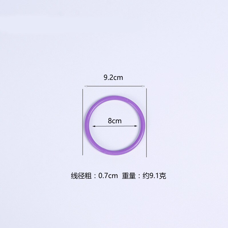 Night Market Stall Ferrule Kindergarten Game Only Solid Throw Throw the Circle Interactive Toy Plastic Manufacturers: Solid Ring with Inner Diameter of 8cm