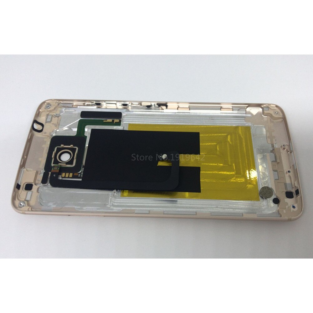 pour ZTE Axon 7 A2017 5.5 ''boîtier de châssis en métal pour téléphone portable avec bouton d'empreinte digitale, pièces de rechange pour boîtier de batterie