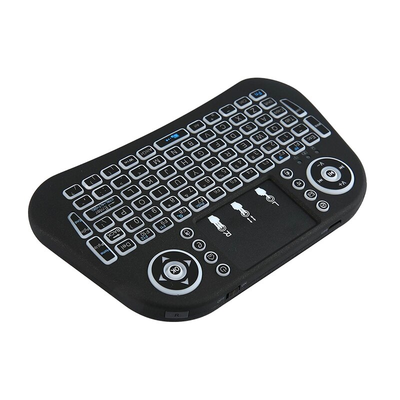 7 Kleur Backlit I10 Mini Draadloze Toetsenbord 2.4G Air Mouse Met Touchpad Afstandsbediening Voor Android Tv Box Mini pc Vs Mini I8