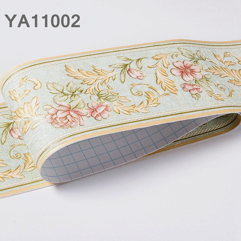 3D Embossed Baseboard Self-adhesive Waistline Sticker Baseboard Border Stickers Waterproof Living Room Bedroom PVC Wall Stickers: YA11002