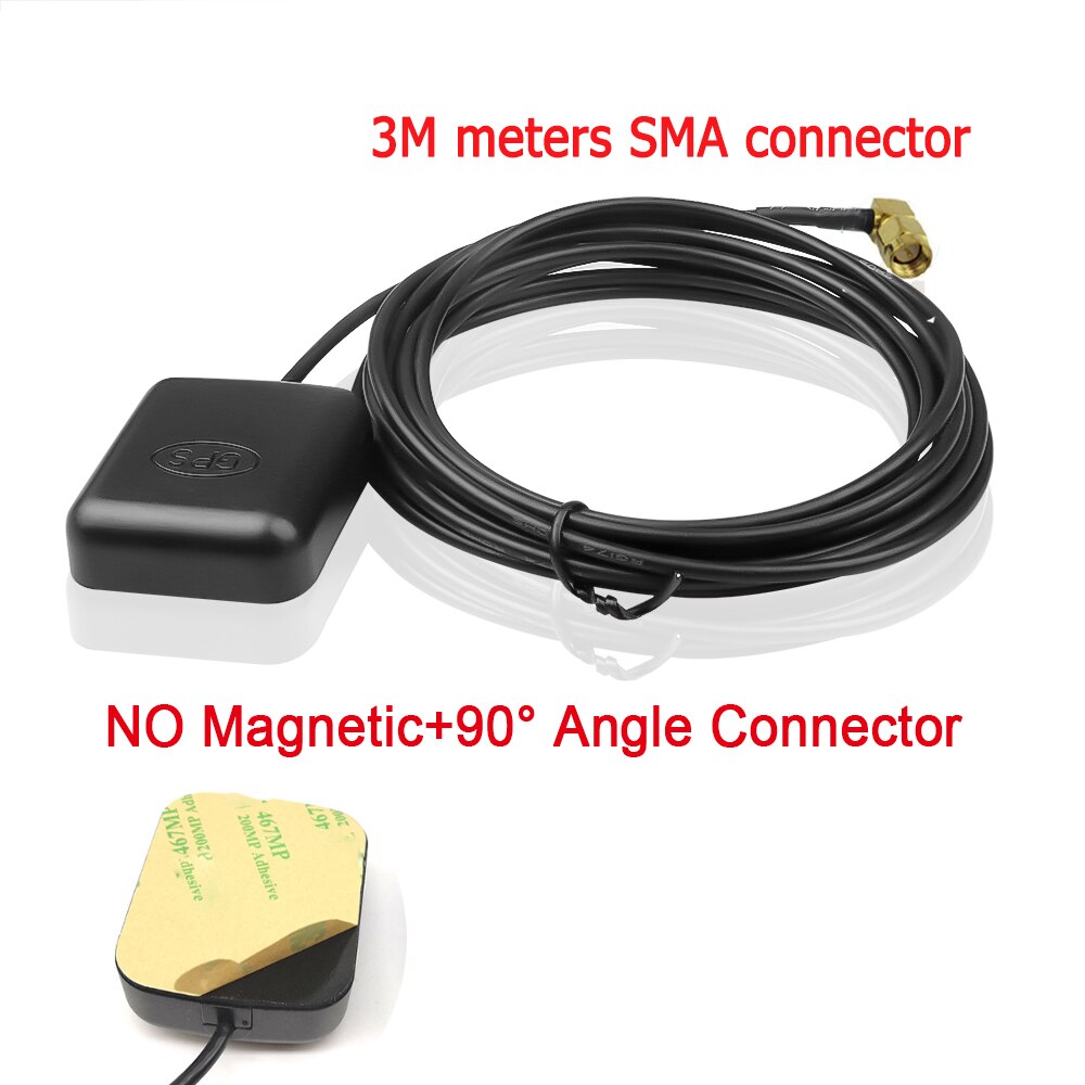 Coche Antena Gps SMA conector de Cable de 2M receptor Gps Auto adaptador de antena con 90 grados para coche reproductor de navegador DVR