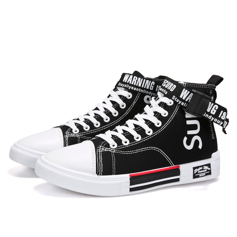 Heren hoge enkel canvas schoenen, skateboardschoenen, sneakers, witte sneaker, maat 39-44