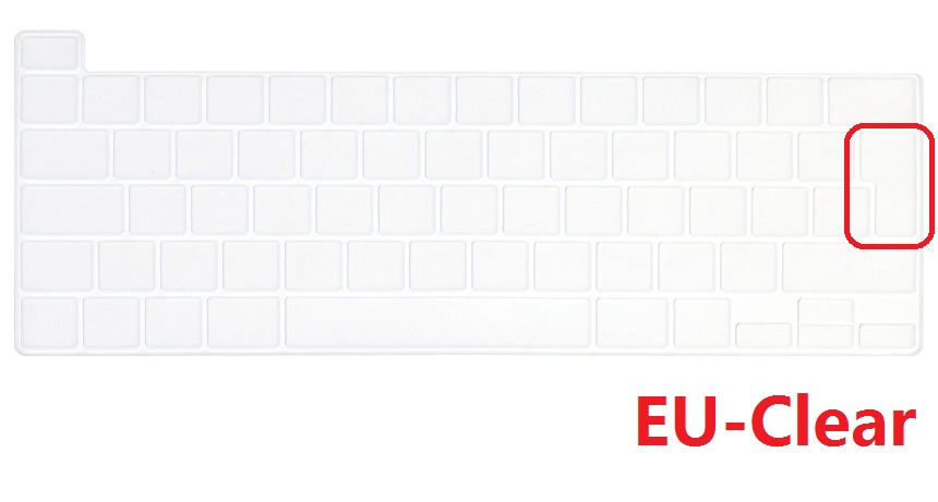 Zachte Keyboard Skin Voor Macbook Pro 16 A2141 Eu Us Frans Russisch Spaans Arabisch Toetsenbord Cover Voor Macbook Pro16 A2141 Film: Blauw